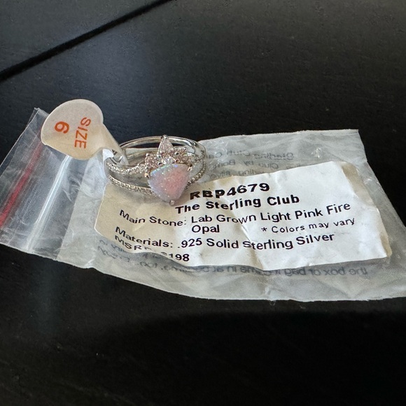 BP Sterling Ring with Light Pink Fire Opal (RBP 4679) - Picture 4 of 9